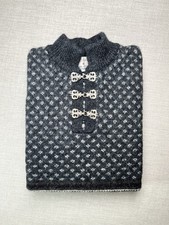 Telemark Vintage Shetland Wool Jumper Warm Chunky Sweater Men’s S [218e.]