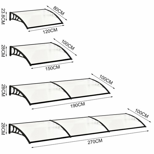 Plastic door canopy front back - canopy,