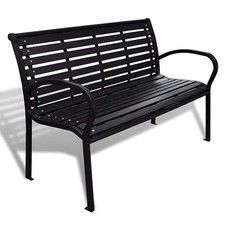 Garden Bench 125 cm Steel and