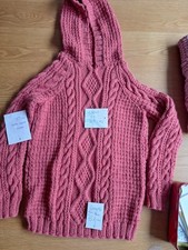 HAND KNITTED aran Weight 