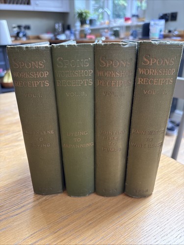 Spons workshop receipts set - workshop, of