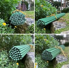 Plant Support Stakes Metal Sticks Plastic Coated 40 & 80 Packs 60 80 120 & 140cm