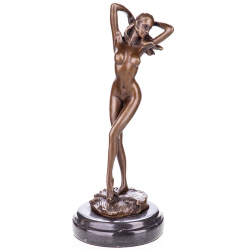 Bronze sculpture female - bronze,