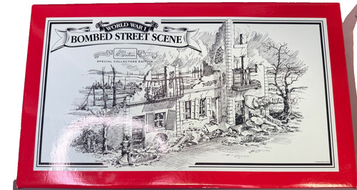 Britains bombed street - bombed, scene