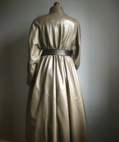 Steampunk leather trench - steampunk,