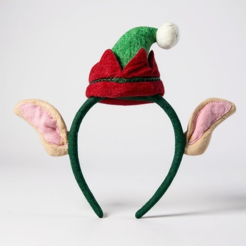 Elf hat headband ears pom - elf,