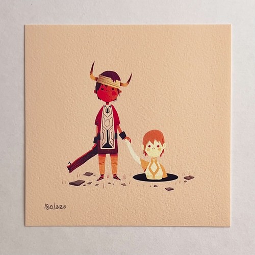 Olly moss ico print 5x5 - moss,