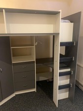 single bunk bed frame only - used - small parts might be missing 