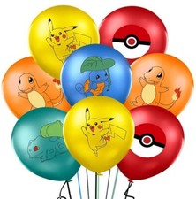 Pokemon Balloon Birthday Party Decoration Video Gaming Quality Latex 12" 10pcs