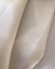 100% SILK  TWILL IVORY WHITE