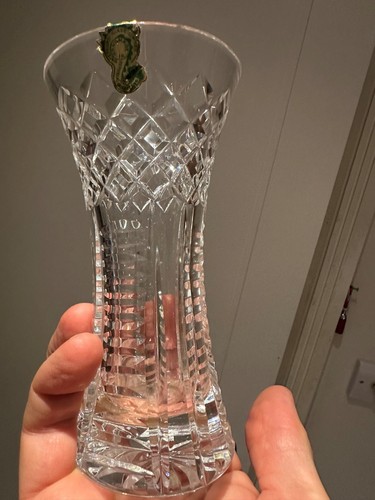 Waterford crystal vase - waterford, 6"