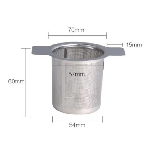 Stainless steel mesh tea - stainless,