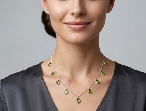 Green peridot gemstone - peridot,