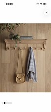 Solid Oak Mounted Coat Rack
