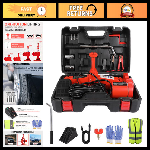 Electric scissor jack - 10-in-1,