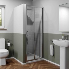 1000mm Bathroom Bi Fold Shower