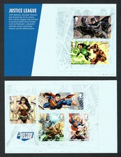 2021 DC COMICS Self Adhesive Stamp Set of 6v SG 4591 - 4596 from PSB DY40