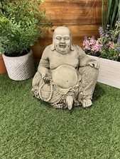 Stone garden laughing buddha - garden,