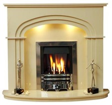 New Arched Marble Fireplace