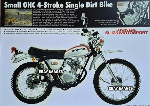 Honda sl125 sales advert trail - honda,