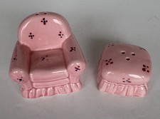 Arm Chair & Pouffe Salt & Pepper - vintage ceramic