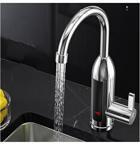High arc chrome kitchen tap - high,