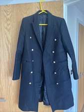 Zara black coat Size S