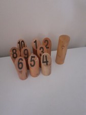 Kubb Viking Game Tossing Game Finland Outdoor Lawn Wood