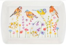 Snack Tray, Garden Birds and Wild Flowers, from the Leonardo range