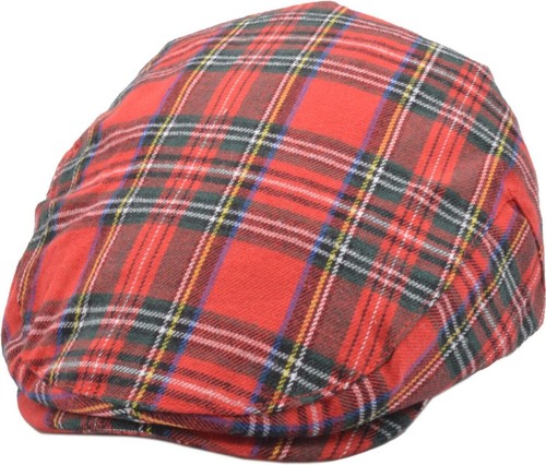 Men scottish tartan flat cap - men,