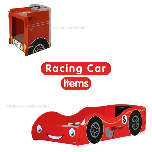 Racing car themed toddler - toddler, bed
