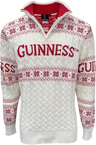 Guinness quarter zip red - guinness,