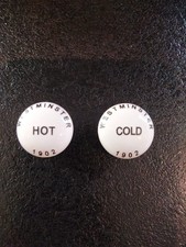 WESTMINSTER 1902 Ceramic Hot And Cold Indices Pair Size 22.5mm Pre Owned Set