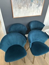 Teal Coloured Dinning Chairs