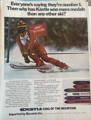 Vintage 1977 kastle skis - vintage,