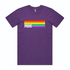 Pride Rainbow Printed T Shirt DTG T Shirt Unisex Colourful T Shirt LGBT