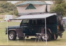 LAND ROVER DEFENDER 110 ROOF RACK, ROOF TENT AND AWNING (VEHICLE NOT INCLUDED)