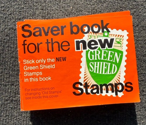 Green shield stamps saver book - green,