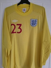 England Football 2010 Goalkeeper Shirt "23 Joe HART" LARGE