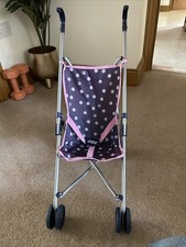 Mamas & Papas Junior Cruise Stroller Navy Pushchair Baby Doll Pram