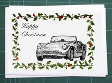Daimler Dart SP250 Christmas Card. Personalise.  210x140mm 8”x6”