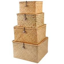Set of 4 Seagrass Basket with