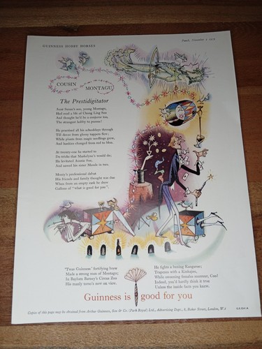 Guinness original 1959 - 1959, print