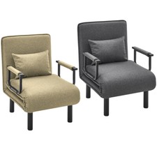 Compact Folding Single Sofa Chair Bed Fold Out Futon Armchair Sleeper Sofa Bed