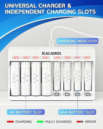 Slot fast battery charger - 8,