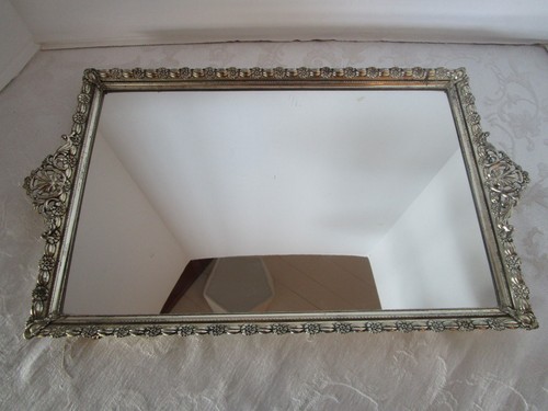 Vintage silver plate - plate, vanity
