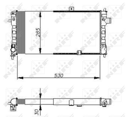 Nrf radiator for vauxhall nova - radiator,