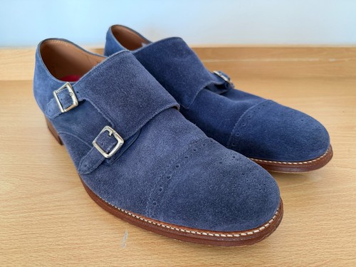 Grenson ellery blue suede - grenson, 'ellery'