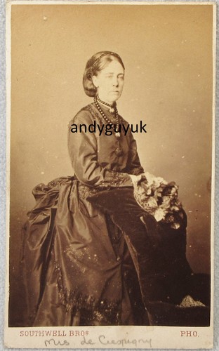 Cdv lady named mrs - lady,