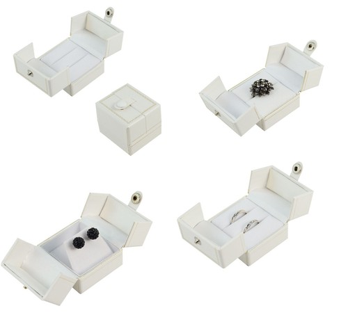 Leatherette double door white - door,